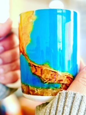 Turquoise Hot Beverage Cup
