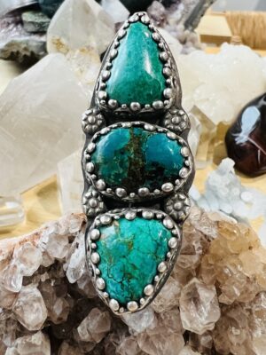 Hummingbird Chrysocolla Ring